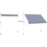 Tenda na ručno uvlačenje 300 cm plavo-bijela prugasta | Eponuda.com