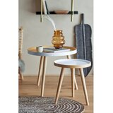 Bloomingville Bambusove okrogle stranske mizice v kompletu 2 ks ø 60 cm Cappuccino – | Shoptok.si