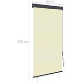  Vanjska roleta 100 x 250 cm krem - Krema 100 x 250 cm | shoptok.hr