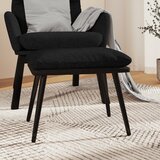 The Living Store Stolček za noge črn 45x29,5x35 cm blago in umetno usnje - Stolček Za Noge, (21482140) | Shoptok.si