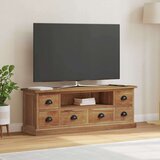TV stojalo s predalom Naravna 110 x 30 x 40 cm Trden tikov les, (5000112970) | Shoptok.si