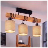 Brilagi Plafonski luster NUBILA 3xE27/60W/230V borovina/svetlo braon Cene