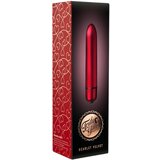 Rocks Off Scarlet Velvet - mini vibrator za ruževe (10 ritmova) - crveni | shoptok.hr