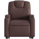  naslonjač na podizanje od umjetne kože smeđi | shoptok.hr