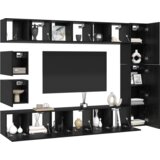  Komplet TV omaric Črni hrast Konstruiran les, (5000132356) | Shoptok.si