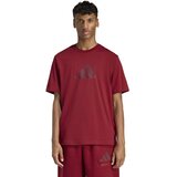 Adidas Muška majica M Fi Sl T KD7647, Okrugli izrez, Bordo Cene