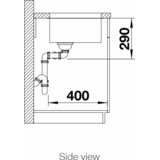 Blanco sudoper ANDANO 400/400-U InFino INOX 18/10, bez dalj.upr. | shoptok.hr