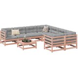  9-dijelni set vrtnih sofa s jastucima masivno drvo duglazije | shoptok.hr