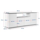 Hanah home komoda arista anthracite atlantic pine | ePonuda.com