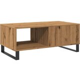 vidaXL Klubska mizica artisan hrast 90x50x36,5 cm inženirski les | Shoptok.si