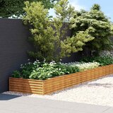  Povišena vrtna gredica 579 x 100 x 36 cm od čelika COR-TEN | shoptok.hr