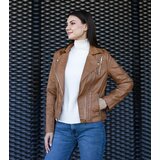 Gemre Beige biker jacket Miramelka | Shoptok.si