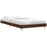  Okvir kreveta bez madraca smeđa boja hrasta 100 x 200 cm drveni | Eponuda.com