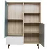 MID.YOU VISOKA KOMODA, siva, bela, barve hrasta, barve petroleja | Shoptok.si