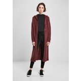 Urban Classics Women's hooded sweater made of soft feathers - burgundy Cene