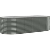  Povišena vrtna gredica od čelika 249x100x68 cm sivi | shoptok.hr