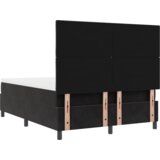 Box Postelja s pomičnim ležiščem in vzmetnico Črna 140x190 cm Velur, (22051691) | Shoptok.si