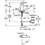 Grohe 2337700E Eurosmart Cosmopolitan armatura za umivalnik | Shoptok.si