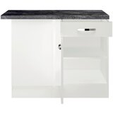 XXXL Kotna Spodnja Omarica Alba, Bela, Š. 110 Cm | Shoptok.si