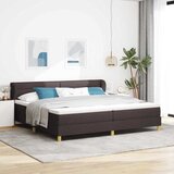  s opruga kutije Tamno smeđa 200 x 200 cm tkanina | shoptok.hr