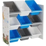 Organizator/stojalo za igrače, večbarvna/z vzorcem, DARLING TIP 3