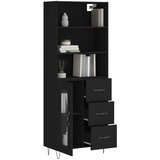  Visoka komoda crni 69,5x34x180 cm konstruirano drvo | Eponuda.com