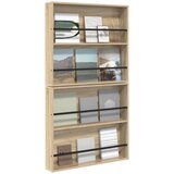  Polica za časopise s policom 2 pcs Sonoma hrast 80 x 12 x 70 cm | Eponuda.com