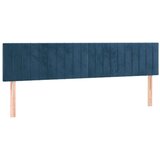  Posteljno vzglavje temno modro 180x5x78/88 cm žamet, (20933541) | Shoptok.si