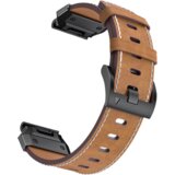 INF Usnjen pašček za uro Garmin Fenix 8/7X/7/6/5/965 Brown 26 mm, (21741677) | Shoptok.si