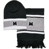 Urban Classics Accessoires College Team Package Beanie and Scarf black/heathergrey/white