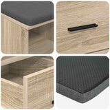  Klupa za hodnik s jastukom Sonoma hrast 60 x 38 x 46 cm | Eponuda.com