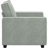 SOFA fotelja svijetlosiva 100x78x84 cm baršun | shoptok.hr