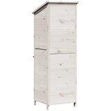  Vrtna Šupa Bijela 59,5 x 56 x 176,5 cm Konstruirano drvo | shoptok.hr