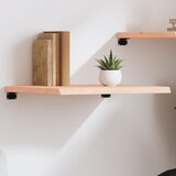vidaXL Stenska polica 60x50x(2-4) cm neobdelana trdna hrastovina | Shoptok.si