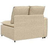  Modularni kauč s naslonom za ruke i jastucima krem boje 100 cm | shoptok.hr