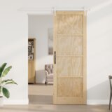 vidaXL klizna vrata s kompletnim setom opreme 83x232 cm od masivne borovine | shoptok.hr