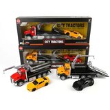 Magic Toys City Tractors Kovinski avtotransporter s športni vozilom v dveh različicah | Shoptok.si