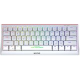 Marvo KG962G Hecate 61R žična mehanska angleška tipkovnica bele barve | Shoptok.si