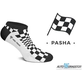 muške čarape "pasha crno/bele" nazuvice HT-PASHALOW-L