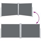  Uvlačiva bočna tenda 120 x 1000 cm antracit | shoptok.hr