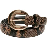 Urban Classics Accessoires Snake Synthetic Leather Ladies Belt beige/black