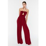 Trendyol Claret Red Collar Detailed Jumpsuit | Shoptok.si