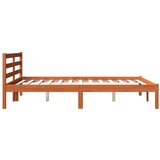 vidaXL Okvir kreveta voštano smeđi 135 x 190 cm od masivne borovine | shoptok.hr