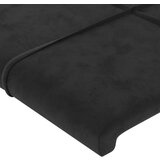  Vzglavje z ušesi črno 103x23x118/128 cm žamet, (20952995) | Shoptok.si