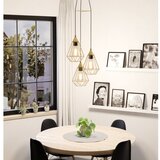 Eglo Tarbes viseća lampa 3xE27, Ø35,5 cm, brušeni mesing, 43683 | shoptok.hr