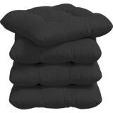  Jastučići za sjedenje 4 pcs Crna 45 x 45 cm Mikrofiber tkanina | Eponuda.com