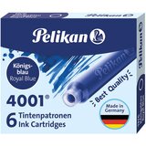  Tinta za nalivpero patrone pk6 4001 pelikan 301176 plava Cene