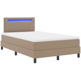 Krevet s opruga kutije s madracem Boja cappuccina 120 x 190 cm | Eponuda.ba