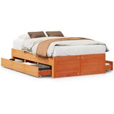 vidaXL Posteljni okvir brez vzmetnice s predali 120x190 cm borovina | Shoptok.si