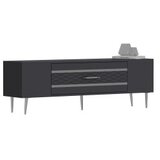 Hanah home tv polica Dekolp2 anthracite silver
